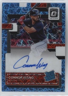 2022 Panini Donruss Optic Carolina Blue Velocity Prizm /49 Connor Wong Auto RC - Image 1 of 2
