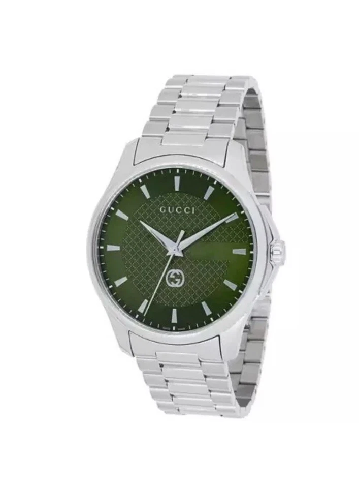 Unused Gucci G-Timeless YA126369 Green Dial Quartz Men's Watch + 40mm - Image 1 of 4