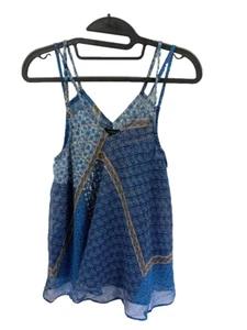 Paradigma Damenbluse blau Spaghettiträger transparent Größe Small neu mit Etikett - Bild 1 von 5