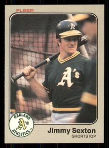 Jimmy Sexton 1983 Fleer #533 Oakland Athletics - Picture 1 of 2