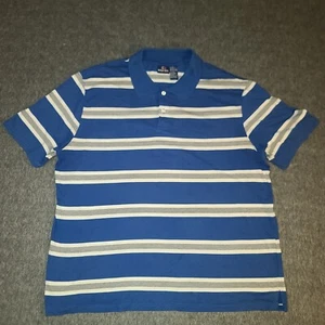 BUGLE BOY Vintage Polo Shirt Short Sleeve Striped Casual Cowboys Men's Size XXL - Picture 1 of 7