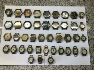 Orologi da polso bronzo antico spazzolato vecchio stile lotto misto stock uomo donna - Foto 1 di 6