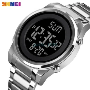 NEW SALE SKMEI Digital Men Watches Steel LED Wristwatch Electronic Alarm Watch~~ - Picture 1 of 16