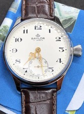 Swiss Unitas (ETA) 6498 BAYLOR Pocket Watch Conversion 44mm SERVICED