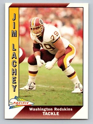1991 Pacific #525 Jim Lachey   Washington Redskins - Image 1 of 2