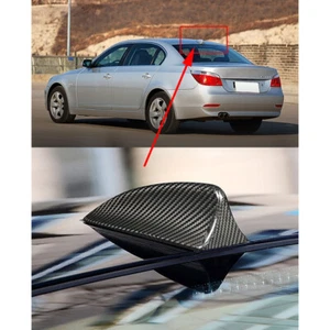 REAL Carbon Fiber Shark Fin Antenna Trim Cover for BMW 5 Series E60 E61 2001-10 - Picture 1 of 8