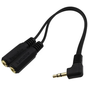 20cm 3.5mm Ángulo Recto Jack Estéreo Auriculares Audio Divisor Cable - Y 2 - Imagen 1 de 6