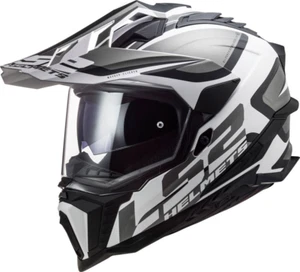 LS2 Adult's Explorer XT Adventure Motorcycle Helmet Alter Black/White Size Small - Picture 1 of 4