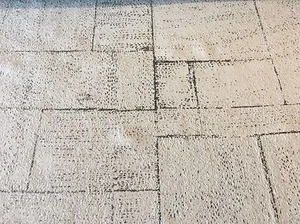 Donghia Stitched Squares OUTDOOR Upholstery Fabric Ashlar Grey 0.90 yd 10190-009 - Picture 1 of 2