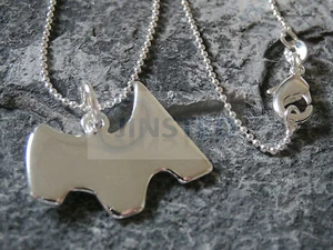 Silver Necklace with Monopoly Scottie Dog necklace Pendant Charm Jewellery WN008 - Picture 1 of 3