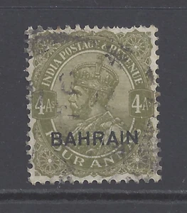 BAHRAIN GV 1933 4a. SAGE-GREEN USADO SG 9 - Imagen 1 de 2