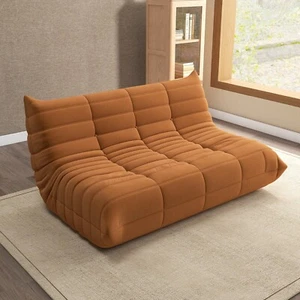 3 Seat Large Bean Bag Sofa Chair Memory Foam Floor Lazy Sofa Lounge Chair Brown - Picture 1 of 6