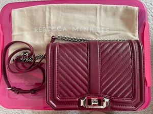 Rebecca Minkoff small love crossbody bag - burgundy - Picture 1 of 12