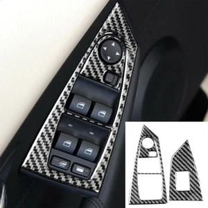 Carbon Fiber Window Lift Switch Interior Trim For BMW 6 E64 Convertible 2004-10 - Foto 1 di 12