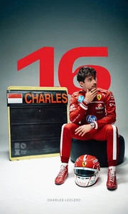 Scuderia Ferrari Flag - Charles Leclerc F1 Racing Team Banner - All sizes - Picture 1 of 7