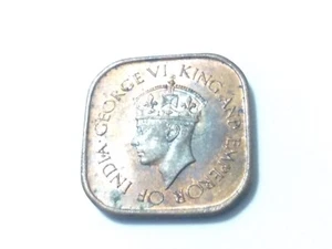 World Coin, Ceylon, 5 Cents, 1945, Toned, Circulated Condition + Free Bonus Coin - Picture 1 of 4