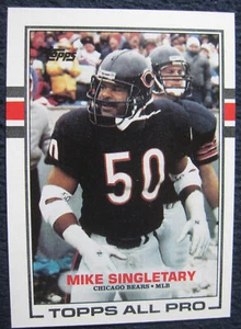 Mike Singletary Chicago Bears 1989 TOPPS NFL TOPPS All Pro #59 - Picture 1 of 2