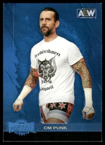 2022 Skybox AEW Metal Universe Blue Spectrum #26 CM Punk wrestling card - Picture 1 of 2