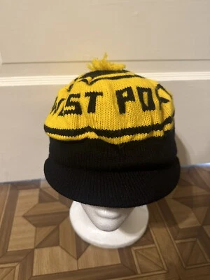 GO ARMY WEST POINT Tejido Pom Pom Gorro Ala Amarillo Negro Sombrero se ajusta a L Raro De Colección Foto 1 de 4