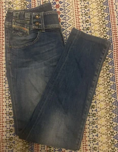 Diesel Culturebelt Blue Denim Slim Tapered Jeans Damen W30 L29 - Bild 1 von 8