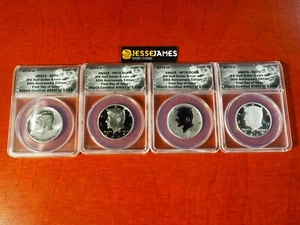 2014 W REVERSE PROOF SILVER KENNEDY ANACS PR70 SP70 50TH ANNIVERSARY 4 COIN SET - Picture 1 of 10
