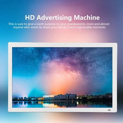 18.5in Digital Picture Frame HD Advertising Machine Portable Display Touch S ZZ1 - Image 1 of 4