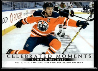 2020-21 SP Authentic celebrated moments Connor McDavid #108 - Image 1 of 2