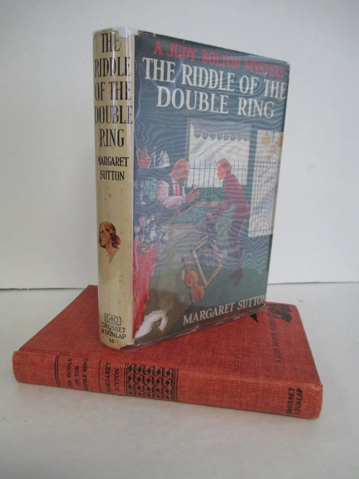 THE RIDDLE OF THE DOUBLE RING Judy Bolton Mystery by Margaret Sutton, 1954 in DJ - Image 1 of 1