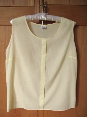 CANDA • Bluse • Baumwolle / Viskose • pastell gelb • Gr. 46 (L) • neu ohne Etik. - Bild 1 von 2