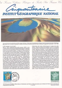 Philatelistisches Dokument 1. Tag 34- 1990 Nationales Geographisches Institut - Bild 1 von 1