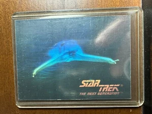1992 Star Trek Klingon Bird Of Prey Starship Hologram 01h Card - Picture 1 of 2