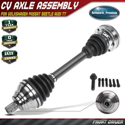 Front Driver CV Axle Assembly for Volkswagen Passat Beetle Audi TT 5C0407271AA - Image 1 of 4