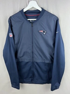 New England Patriots Jacket Mens Medium Nike NFL On Field Hybrid Elite Zip Logo - Image 1 of 4