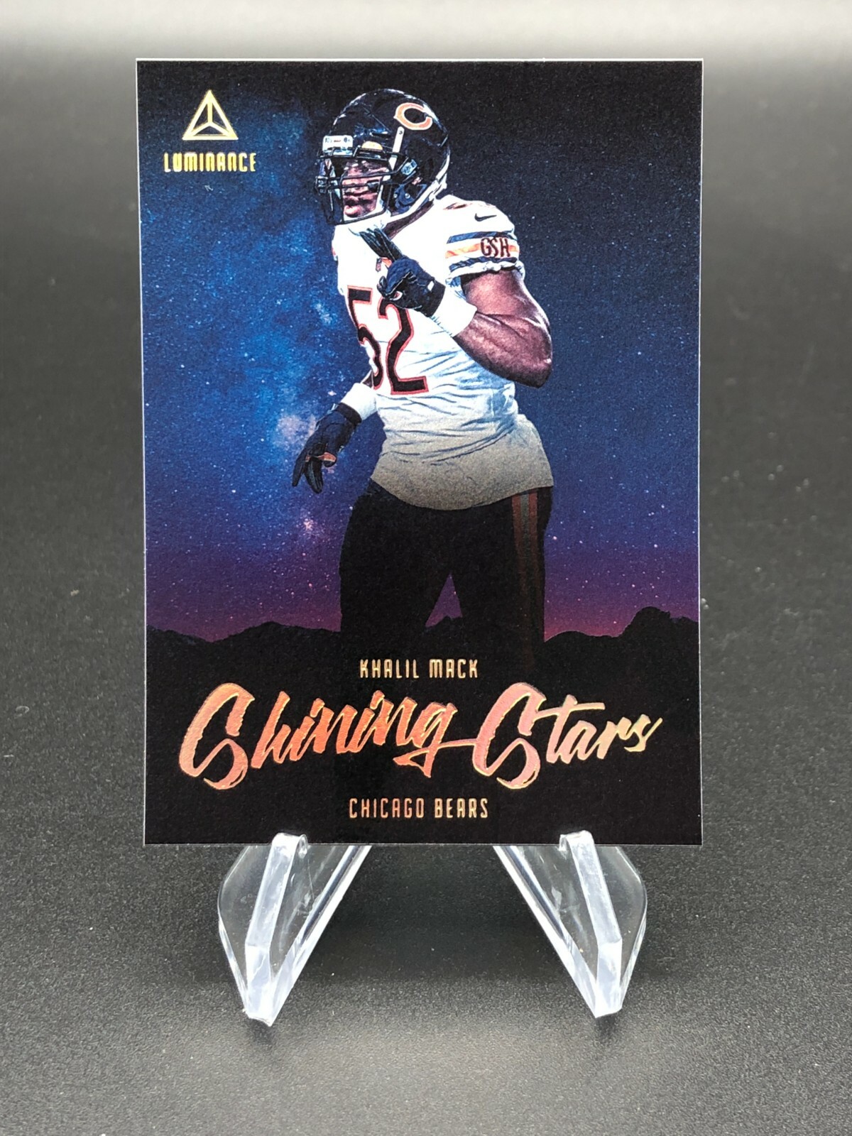 Khalil Mack 2020 Luminance Shining Stars Case Hit SP Insert #SS2 Chicago Bears