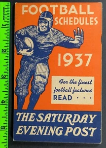 Vintage 1937 Intercollegiate Football Sport Schedule 32 PG Booklet - Bild 1 von 3