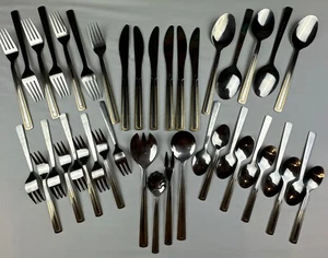 40pcs Edelstahl Rostfrei Solingen Germany Gold Accent Stainless 18/10 Flatware - Picture 1 of 14