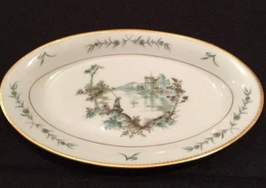 LIMOGES SERVIERPLATTE 9 1/4" OVAL RELISH GEMÜSE "VIEUX MARSEILLE" FRANKREICH SELTEN - Bild 1 von 8