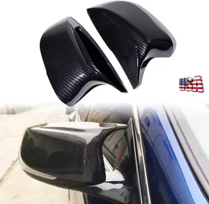 Rear Carbon Fiber M3 Style Side Mirror Cover Cap For 2014-21 Infiniti Q50 Q60 US - Foto 1 di 11