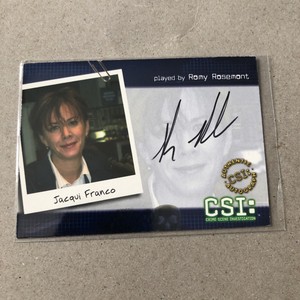 CSI Definitive Series 2 Romy Rosemont as Jacqui Franco Autograph Card CSI-B3