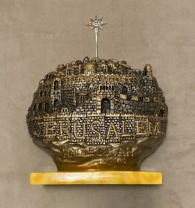 GROSSE JERUSALEM SKULPTUR HANDWERKER ENTWORFEN (15"" H X 11"" W) - Bild 1 von 4