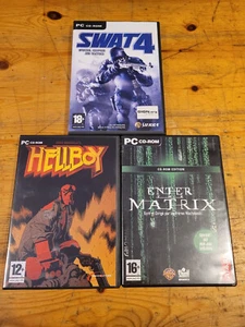 Jeux PC Lot 3 de CD-ROM PC fonctionne sur Windows 10 - SWAT4 - HELLBOY - MATRIX - Picture 1 of 11