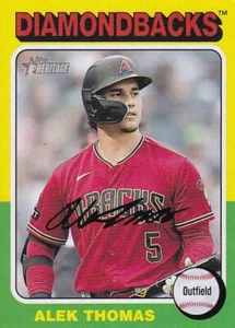 2024 Topps Heritage - #289 Alek Thomas - Diamondbacks - Picture 1 of 2