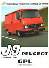 Catalogue prospekt brochure Peugeot J9 GPL 1981 FR