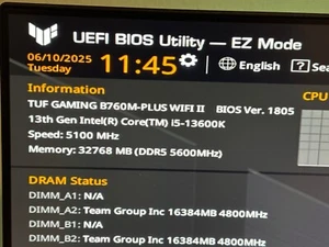 intel i5 13600k + Asus B760M-PLUS WiFi II Motherboard + 32GB Ram Bundle - Afbeelding 1 van 1