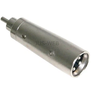 Adaptador de audio 3 polos. Enchufe XLR en enchufe Cinch, enchufe Cinch acy - Imagen 1 de 1