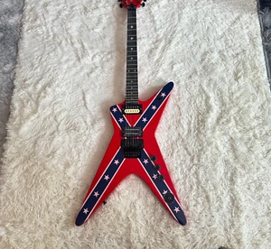 6 Saiten Dimebag Darrel Bundesflagge rot E-Gitarre Palisander Griffbrett - Bild 1 von 19