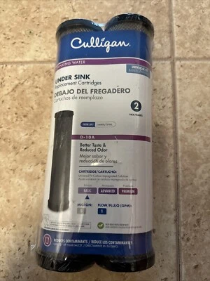 Culligan D-10A 5 Micron Standard 10 Inch Undersink Carbon Water Filter (2 Pack) - Image 1 of 4