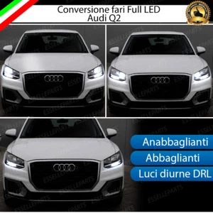 KIT CONVERSIONE FARI FULL LED AUDI Q2 ANABBAGLIANTI ABBAGLIANTI LUCI DIURNE DRL - Foto 1 di 4