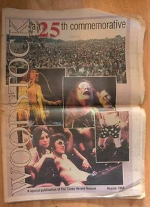 Woodstock 25th Anniversary Commemorative Times Herald-Record August 1994 - Bild 1 von 2