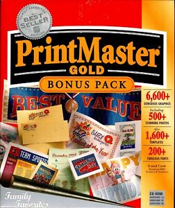 Printmaster Gold Bonus Pack Pc New Sealed Boxed See System Specs